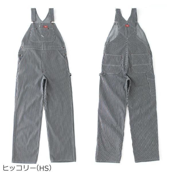 【新品タグ付き】Dickies ヒッコリーオーバーオール Lサイズ 83297hs-1.jpg