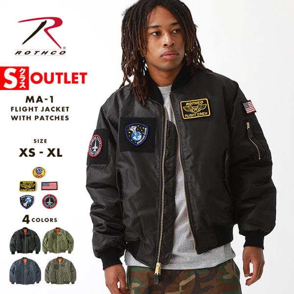 Rothco Ma 1 Flight Jacket With Patches