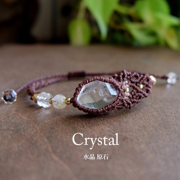 ゲーサイトインクォーツ　ハート2wayアクセサリー　マクラメ ブレスレット ゲーサイトインクォーツ ハート2wayアクセサリー マクラメ ブレスレット