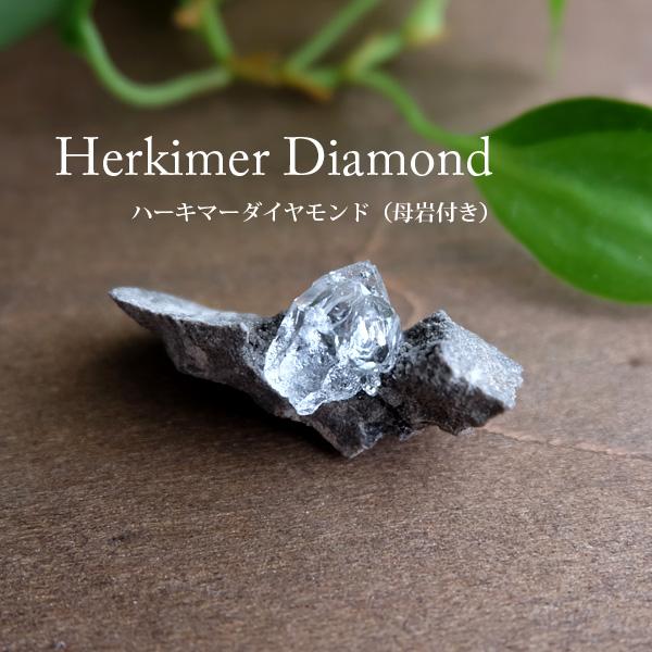 ハーキマーダイヤモンド 母岩付き水晶原石（アメリカ