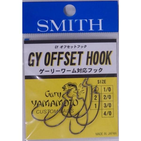 メーカー：スミス商品名：GYオフセットフック６個入り適合ワーム例（パッケージ裏面より）４　イモ30　オケラ　タイニーイカ　レッグワーム2.5”２　タイニーイカ　ヤマセンコー2”１　イモ40　イカ4”　カットテール3.5”　ヤマセンコー3”1...