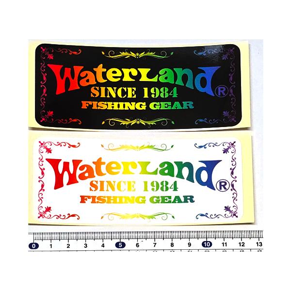 メーカー：ウォーターランド　商品名：Water Land　ロゴ フィッシングギア ステッカー