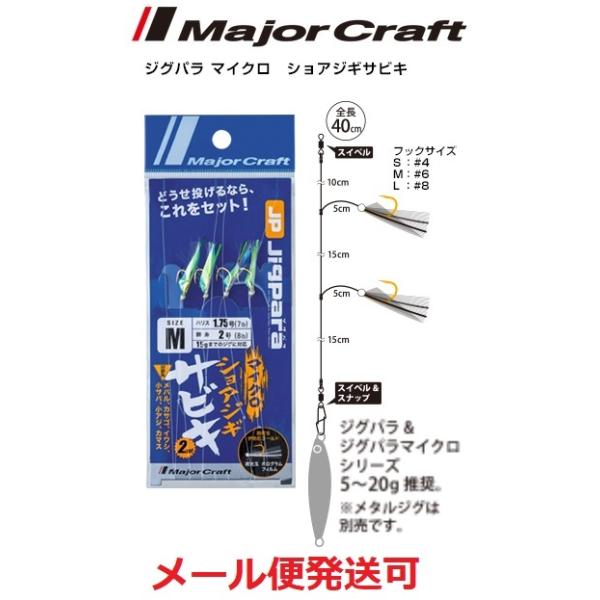 メジャークラフト ジグパラマイクロ ショアジギ サビキ M 224336