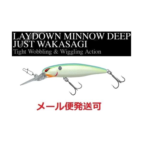 メーカー：ノリーズ商品名：レイダウンミノーディープ ジャストワカサギType ：Suspend / RattleDepth ：1.8m/5lbLength(mm) ：66mmWeight(g) ：6.1g「レイダウンミノーディープ ジャスト...