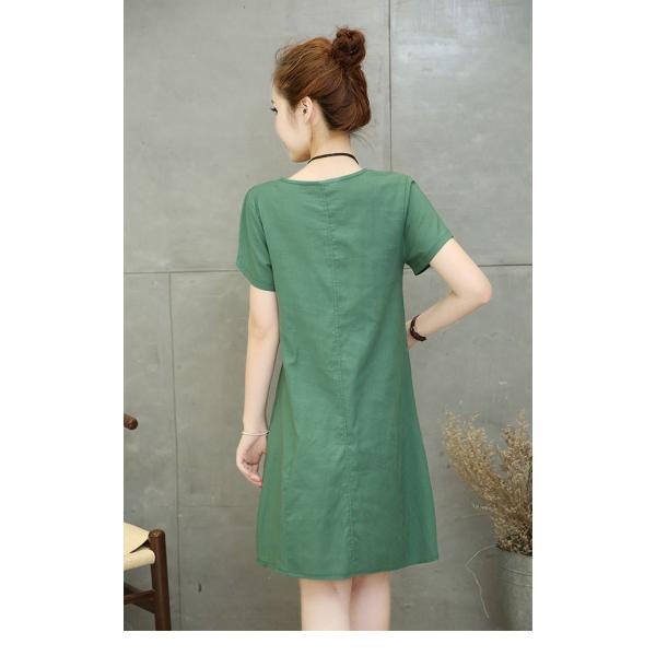 ワンピース サマー ミディアム丈 サマーワンピース ポケット付き 綿麻ワンピース リネンワンピ ナチュラルワンピ 夏新作 Buyee Servicio De Proxy Japones Buyee Compra En Japon