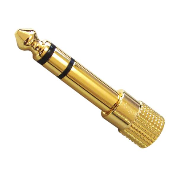 他サイト： 変換アダプタ 3.5mmステレオミニプラグ→6.3mmステレオ標準プラグ変換プラグ AC-666の商品画像