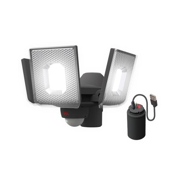 ・スライド式で自由な配光多機能で明るいライト部がスライド式で照射方向が自由に調節できます。真下を照らしたり、両端を照らすことも自由自在。・繰り返し使える充電式着脱式バッテリーバッテリーだけが取り外しできるのでライトを取り外す必要はありません...