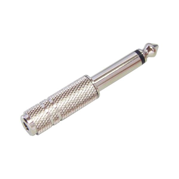 他サイト： 3.5mm ステレオ ミニプラグ を⇒6.3mm モノラル 標準プラグ に変換 PLG-N6202の商品画像