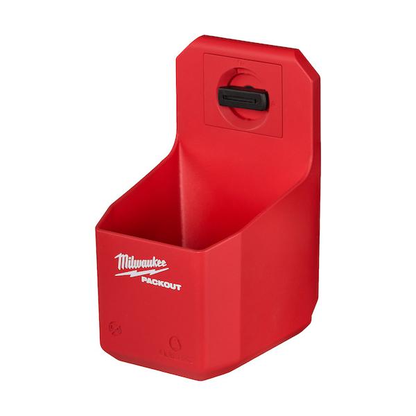 スプレー缶、タンブラー、瓶、マーカーなどの収納に最適ワンアクションで素早く確実な取り付けが可能自由なカスタマイズで最適な収納と整理が可能全てのPACKOUT マウンティングプレートに装着可能耐荷重：6.8 kg