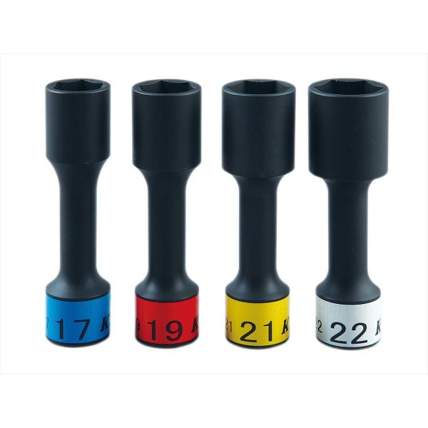 KTC　1/2SQロング薄肉ホイールナットインパクトソケット17mm