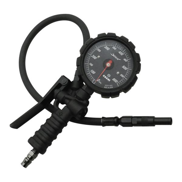 測定範囲：60-600kPa測定精度：±10kPa最小目盛：10kPa(200?300kPaは5kPa刻み)ホースの長さ：500mm対象車両：乗用車・バン