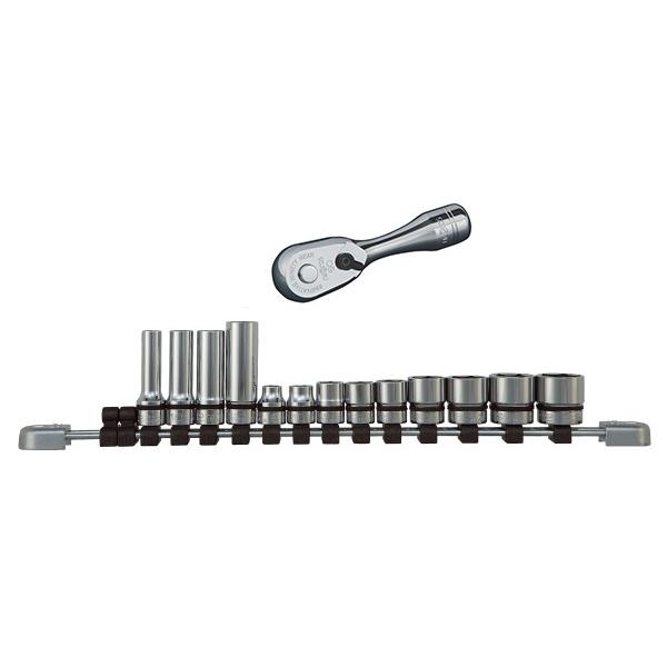 nepros ネプロス 3/8SQコンパクトショートラチェットハンドル+FG限定 