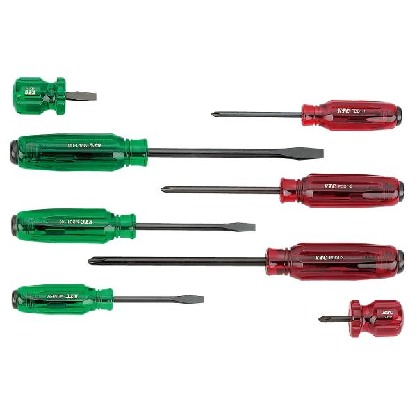 KTC 樹脂柄ドライバセット 貫通タイプ　セット KTC 樹脂柄ドライバセット貫通タイプ［8本組］ : Factory Gear Yahoo
