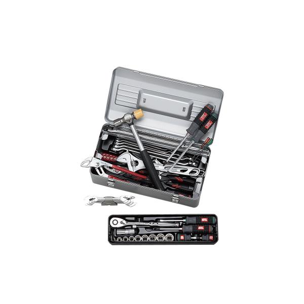 KTC 12.7sq.工具セット（型開きメタルケース）［44点組］ : Factory