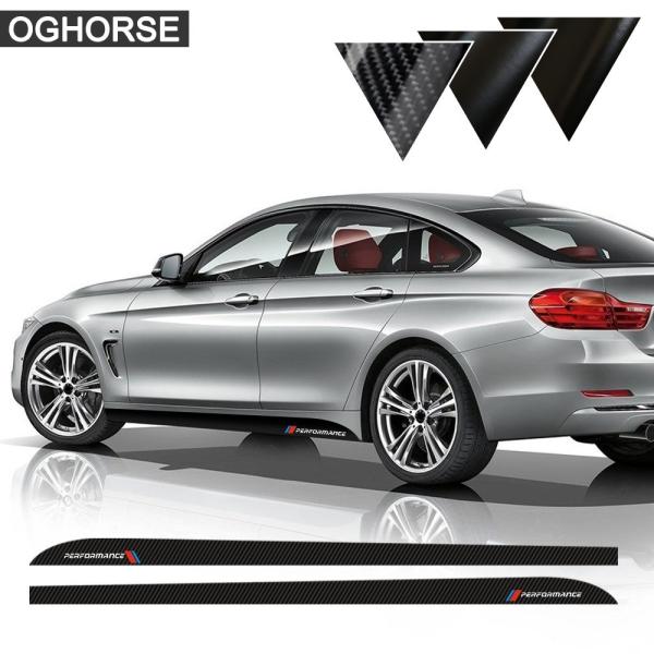 BMW用 カースタイリング Mパフォーマンス サイドストライプスカート ステッカー デカール f30 f31 x5 f15 f85 e60 e61 f22 e9