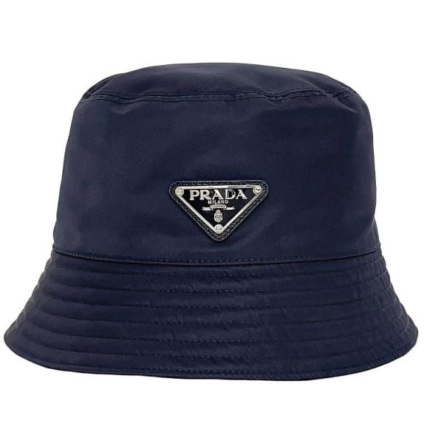 激安✨プラダ　ハットナイロンブラック　Mサイズ　バケハ1HC137 プラダ PRADA 帽子 Re-Nylon リサイクルナイロン バケットハット