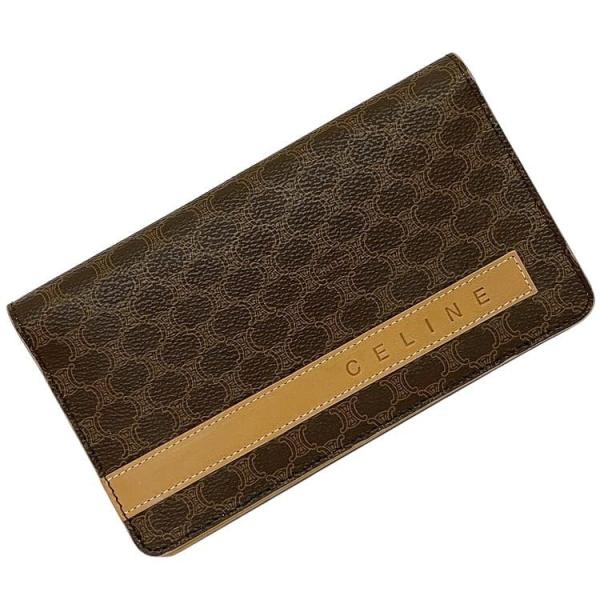 CELINE　セリーヌ　長財布　財布　マカダム　ダーク　ブラウン 楽天市場】【秋SALEクーポン】セリーヌ 長財布 ファスナー付き