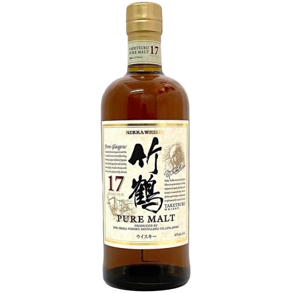 銘柄···竹鶴  熟成期間···17年 180ml  未開封品です。 竹鶴 17年 ニッカ ピュアモルト ウイスキー 未開封 未開栓 内容
