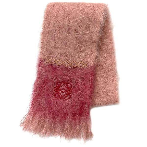 LOEWE（ロエベ） マフラー ec-22267 ピンク レッド グラデーション