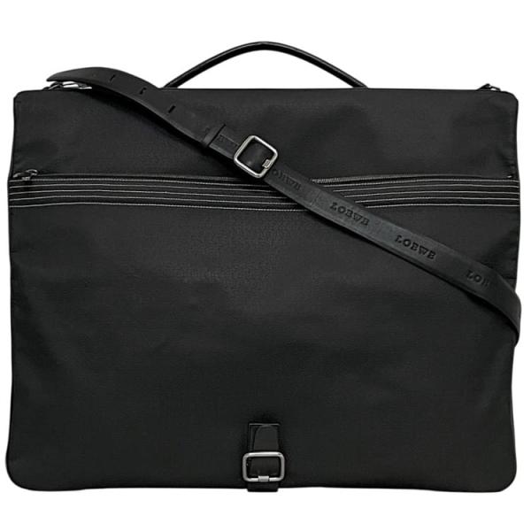 ロエベ ガーメント ケース ブラック アナグラム 衣装バッグ レザー 中古 LOEWE スーツ ビジネス 衣類 持ち運び 出張 旅行 ショルダー ストラップ付 黒 ヴィンテージ レア メンズ レディース 男女兼用 斜め掛け 衣装ケース LOEWE（ロエベ） ガーメント ケース ブラック アナグラム 衣装バッグ