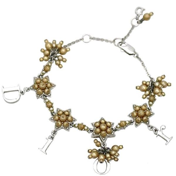 Dior ゴールド ブレスレット パール付き 着けるだけで可愛さUP♥【Dior】パール ブレスレット (Dior