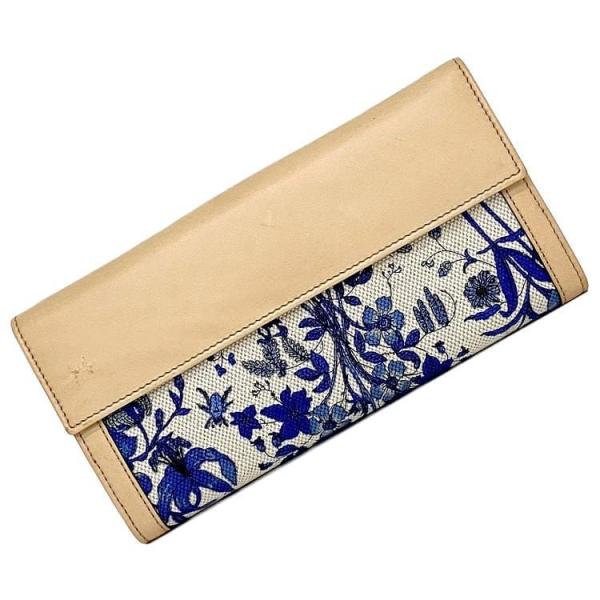 Gucci GGパターン 二つ折り財布 ベージュ/ブルー Gucci GGパターン 二つ折り財布 ベージュ/ブルー 楽天市場