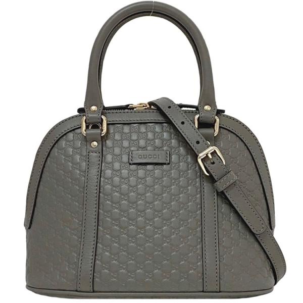 GUCCI グッチ 2way バッグ f-21470 グレー マイクロシマ 449654 GUCCI グッチ 2way バッグ f-21470 グレー マイクロシマ 449654