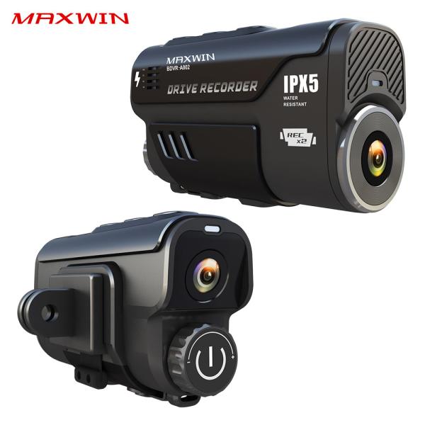 新品未開封 2点セット MAXWIN史上最高スペック】高性能バイク用ドラレコが期間限定で