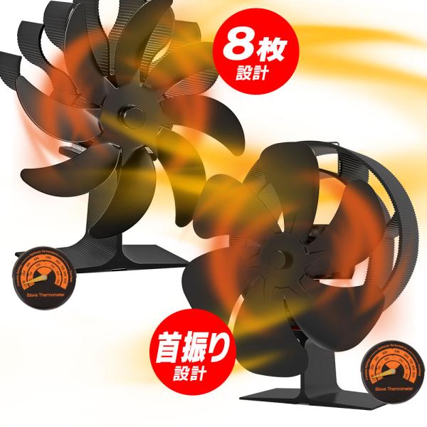 ■商品詳細【首振り機能搭載タイプ】材質：アルミニウム+ステンレス重量：710g首振り可動域：60°風量：160-180 CFM騒音レベル：≦25dB動作温度： 60〜345℃ 首振り機能温度：80〜345℃サイズ：W180×D113×H21...