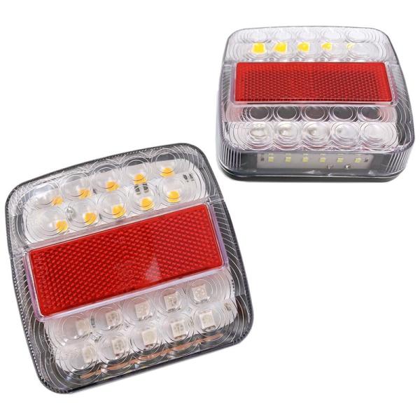 Meliore テールランプ DC12V LED リフレクター ダウンライト 付 内蔵 ボートトレーラー 牽引 トラック フォークリフト ミ