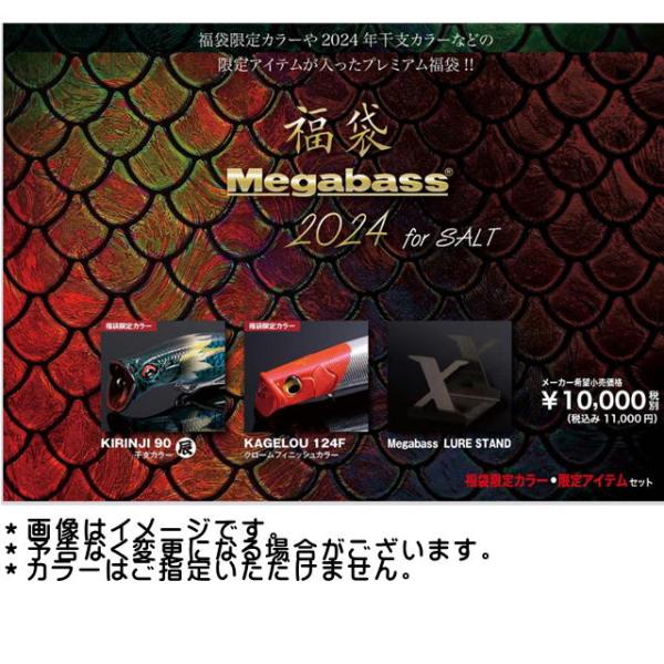 メガバス オンライン限定 2024干支ソルトプレミアム 写真3から商品画像 メガバス 2024年 メガバス福袋 ソルト用 ＊カラーはご指定いただけませ