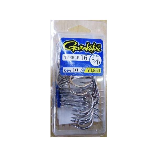 Gamakatsu（がまかつ） TREBLE トレブル16 5/0 銀