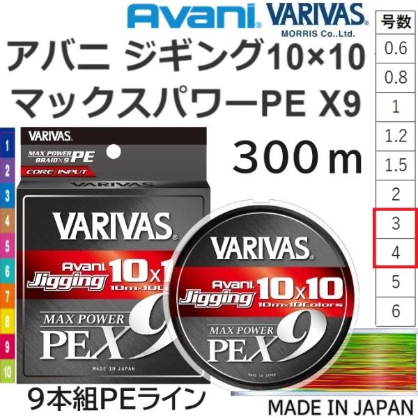 VARIVAS バリバス/VARIVAS アバニ ジギング 10×10 マックス VARIVAS バリバス/VARIVAS アバニ ジギング 10×10 マックス