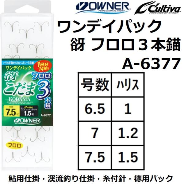 OWNER（オーナー） ワンデイパック 谺【こだま】 フロロ3本錨 No.36377