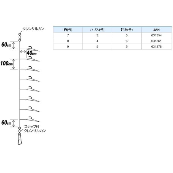 ハヤブサ 鳴門 瀬戸内伝統釣法 真鯛サビキ Sd804 7 8 9号 ミックスサバ皮 真鯛用船サビキ メール便対応 Buyee Buyee Japanese Proxy Service Buy From Japan Bot Online