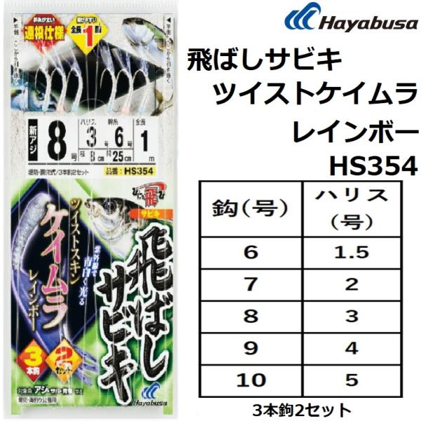 Hayabusa（ハヤブサ） ひとっ飛び 飛ばしサビキ ツイストケイムラ
