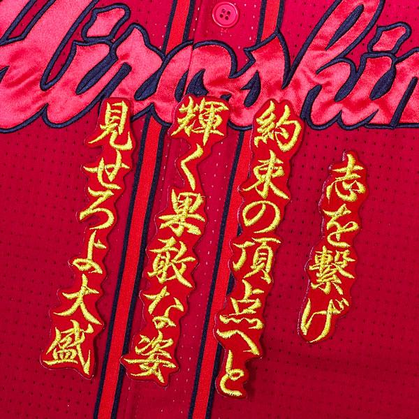 ★送料無料★広島 カープ 大盛穂 応援歌 赤 応援 刺繍 ワ ッペン ユニフォーム