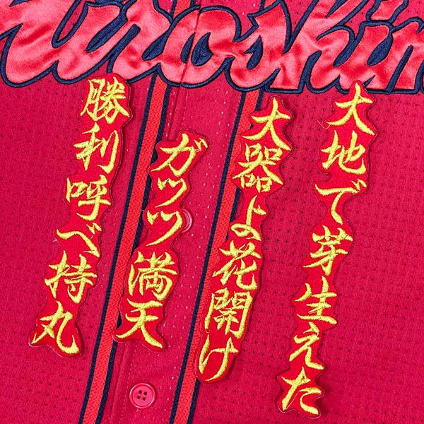★送料無料★広島 カープ 持丸泰輝 応援歌 赤 応援 刺繍 ワ ッペン ユニフォーム