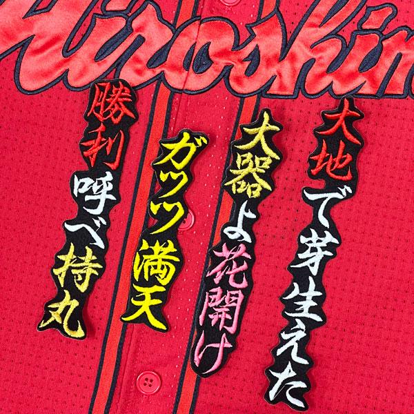 ★送料無料★広島 カープ 持丸泰輝 応援歌 黒 応援 刺繍 ワ ッペン ユニフォーム