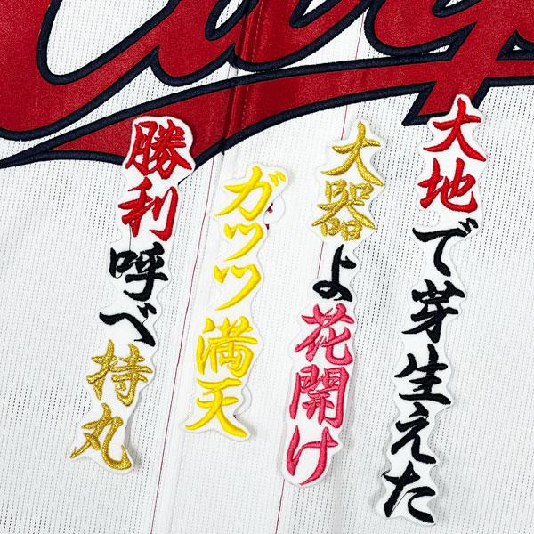 ★送料無料★広島 カープ 持丸泰輝 応援歌 白 応援 刺繍 ワ ッペン ユニフォーム