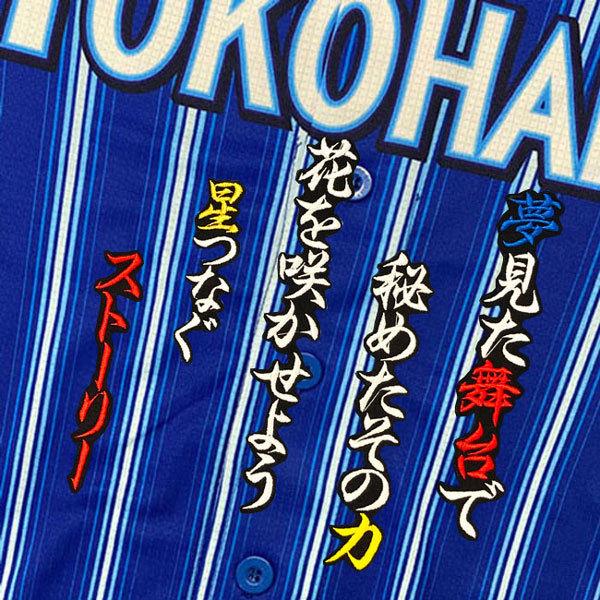 ☆送料無料☆横浜 DeNA ベイスターズ 楠本泰史 応援歌 黒布 刺繍 