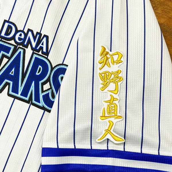☆送料無料☆横浜 DeNA ベイスターズ 知野直人 ネーム 2 白布 応援 