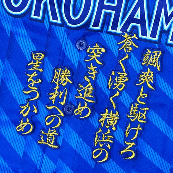 ☆送料無料☆横浜 DeNA ベイスターズ 梶原昂希 応援歌 青 応援 刺繍