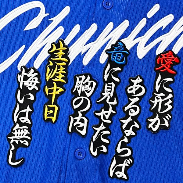 【プロモデル】中日ドラゴンズDrapans 刺繍ロゴ ジャケット 青 ☆送料無料☆中日 ドラゴンズ 高橋宏斗 背番号 & 毛筆 ホーム 応援