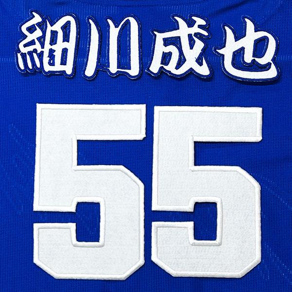 ☆送料無料☆中日 ドラゴンズ 細川成也 背番号 & 勘亭流 ビジター 応援