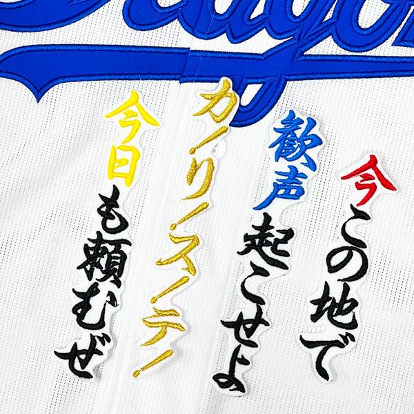 ☆送料無料☆中日 ドラゴンズ カリステ 応援歌 白 応援 刺繍 ワッペン