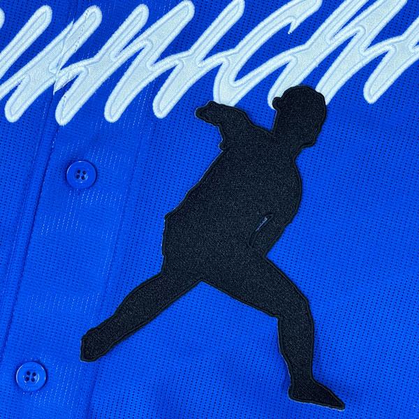 ★送料無料★中日 ドラゴンズ 工藤公康 シルエット 応援 刺繍 ワッペン ユニフォーム