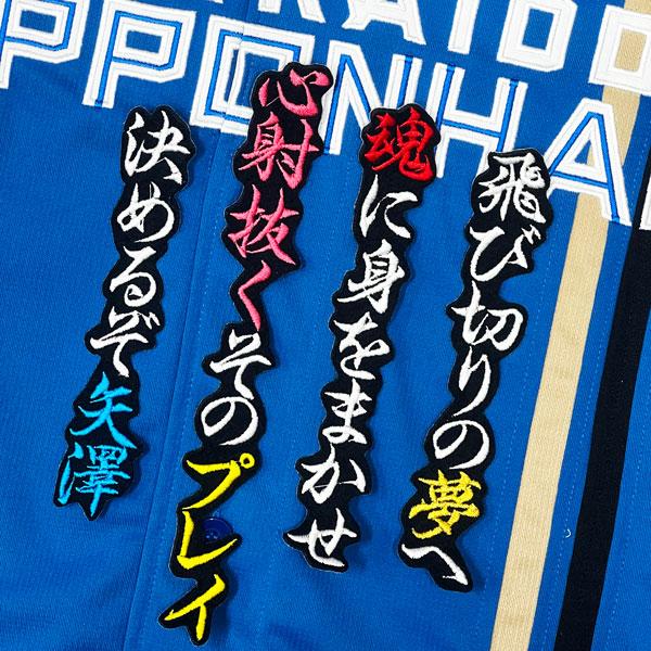 ★送料無料★北海道 日本ハム ファイターズ 日ハム 矢澤宏太 応援歌 黒 刺繍 ワッペン 応援 ユニフォーム