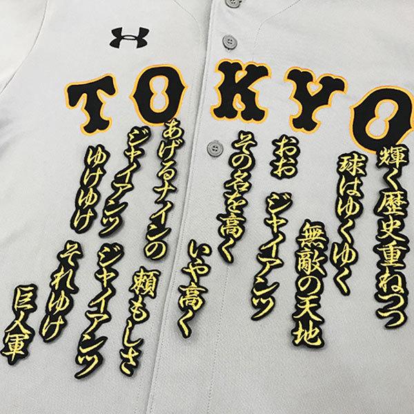 ☆送料無料☆東京 読売 ジャイアンツ 巨人 闘魂込めて (3) 応援歌 黒布
