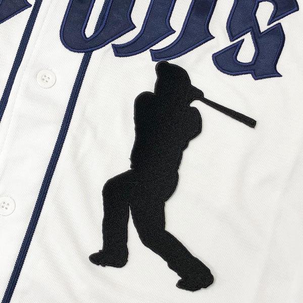 ☆送料無料☆埼玉 西武 ライオンズ 山川穂高 シルエット 応援 刺繍